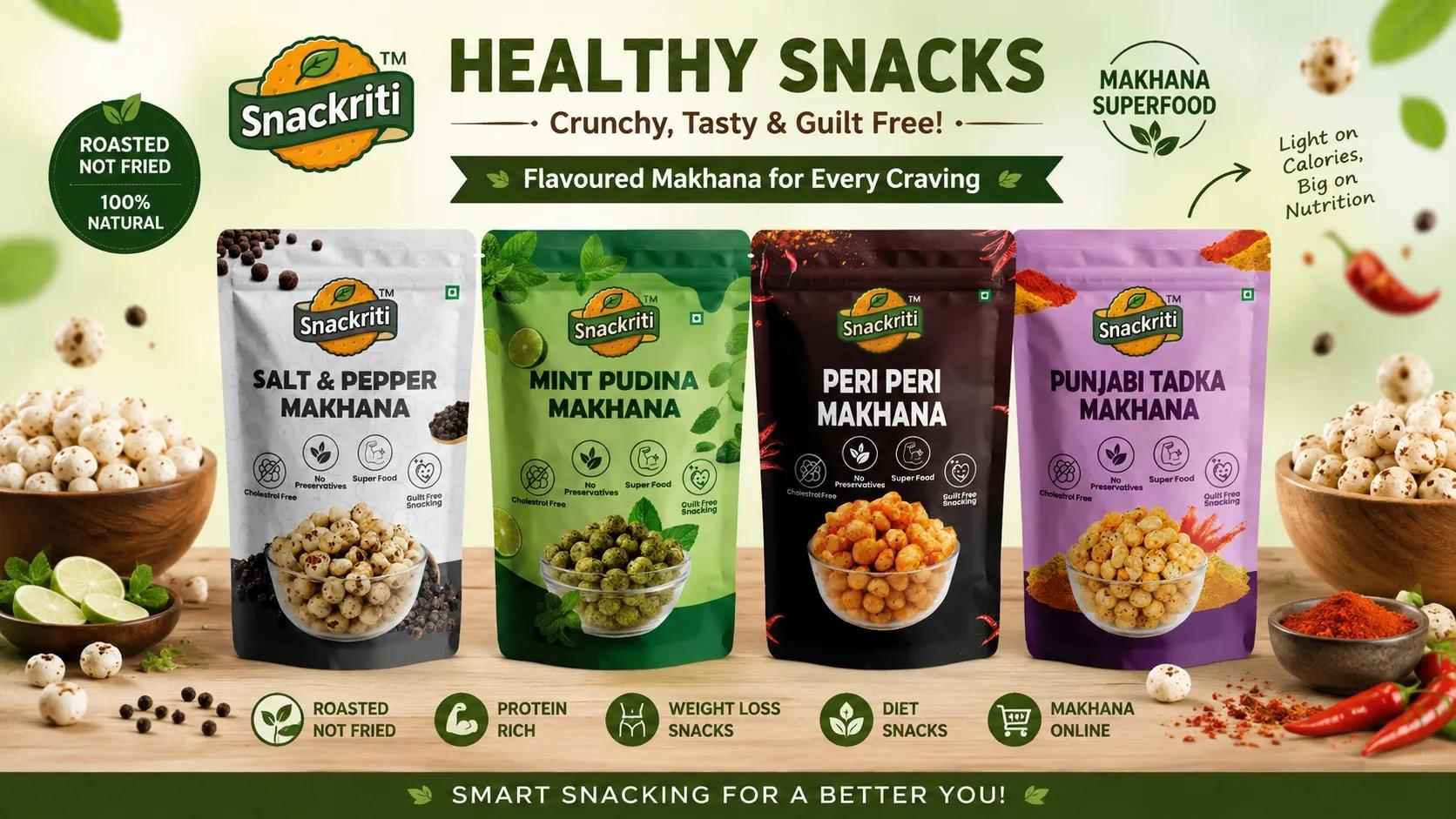 Protein Rich Makhana Snacks: The Ultimate Healthy Choice for Smart and Nutritious Snacking